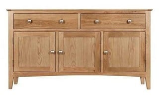 JAYWICK 3 DOOR SIDEBOARD NATURAL OAK 1400 X 420 X 780MM