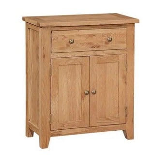 JARROW WAX OAK 2 DOORS 1 DRAWER SMALL SIDEBOARD 730 X 380 X 850