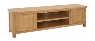 JARROW WAX OAK 180CM LARGE TV UNIT 1800 X 370 X 500MM