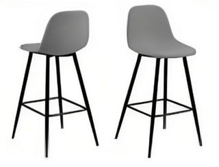 WILMA LIGHT GREY 01 CALLE FABRIC COUNTER/BAR STOOL