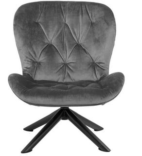 CERUS A1 DARK GREY COLOURED VIC FABRIC RESTING CHAIR