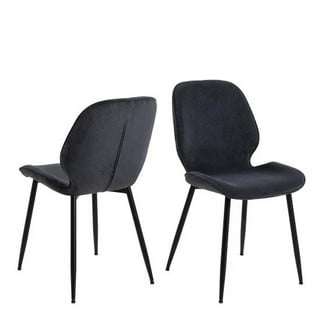 ALLENFORD ANTHRACITE 40 BLACK COLOURED FABRIC DINING CHAIR