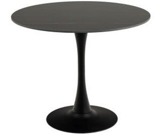 MALTA METAL POWDER COATED ROUGH MATTE BLACK DINING TABLE (3 BOX)