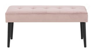 BOSSINGTON DUSTY ROSE FABRIC BENCH