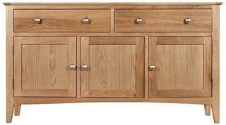 JAYWICK NATURAL WOOD COLOURED 2 OVER 3 CHEST DRAWERS 830 X 430 X 890