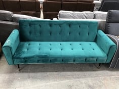 FURNITURE MAXI 3 SEATER CLIC CLAC SOFA BED IN GREEN - ITEM NO. 23801