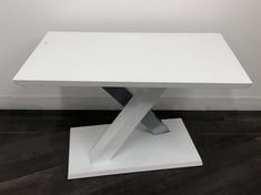 FURNITURE MAXI HIGH GLOSS GREY X DINING TABLE - RRP £299