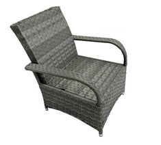 FURNITURE MAXI AURA RANGE 2 GARDEN CHAIRS IN GREY - ITEM NO. 24404