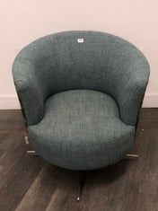 ORLA KIELY LILY ARMCHAIR IN COSMEA BLUE / GREEN - RRP £459 (LOCATION A)