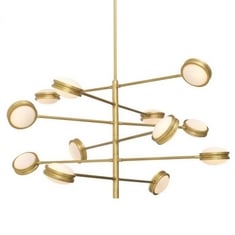 BLAIZE CHANDELIER IN ANTIQUE BRASS - ITEM NO. 115294 - RRP £679 (LOCATION A)