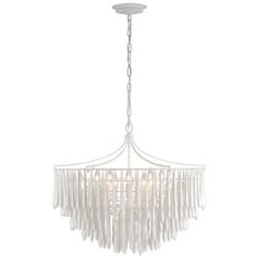 VACARRO MEDIUM CHANDELIER IN PLASTER WHITE - RRP £799 (LOCATION A)