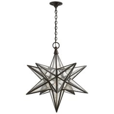 MORAVIAN XL STAR LANTERN IN AGED IRON - RRP £775(LOCATION A)