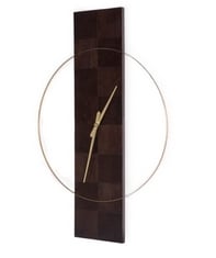 ASTLEY DENSA CLOCK IN GOLD / DARK WOOD - ITEM NO. 8834