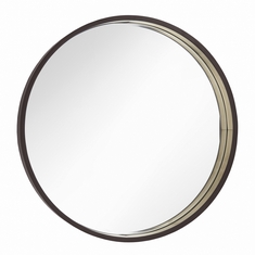 ASTLEY ALYN MIRROR APPROX 75CM IN BLACK / GOLD - ITEM NO. 8960