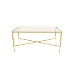 ASTLEY VALERIA COFFEE TABLE IN GOLD / CLEAR - ITEM NO. 2439 - RRP £592