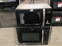 2 X CDA BUILT IN MICROWAVE OVEN WITH GRILL IN BLACK - MODEL NO. VM451SS