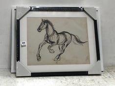 2 X ASSORTED PRINTS TO INCLUDE JOHN LEWIS GESTURAL APPALOOSA II FRAMED PRINT - SET OF 2