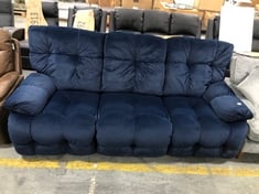 3 SEATER SOFA IN MIDNIGHT BLUE FABRIC (LOCATION A)