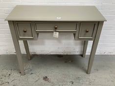 COX & COX CAMILLE DRESSING TABLE WITH 3 DRAWERS IN GREY - ITEM NO. 1225233 - RRP £575