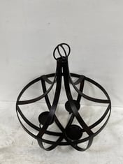 1 X STONE THE CROWS THREE TEALIGHT HANGING CANDELABRA - TOTAL RRP £145