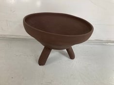 16 X STONE THE CROWS LARGE FOOTED BOWL - CINNAMON - TOTAL RRP £256