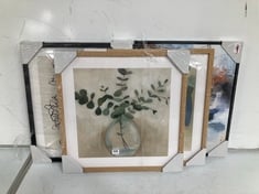 3 X ASSORTED JOHN LEWIS ART TO INCLUDE GREENERY STILL LIFE FRAMED ART