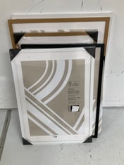 5 X ASSORTED JOHN LEWIS FRAMES TO INCLUDE PICTURE FRAME IN WHITE APPROX 42 X 59CM