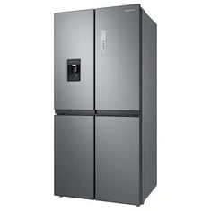 SAMSUNG AMERICAN STYLE 4 DOOR FRIDGE FREEZER IN STAINLESS STEEL WITH WATER DISPENSER - MODEL NO. RF48A401EM9 - RRP £1269 (LOCATION C)