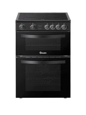 SWAN 60CM WIDE TWIN CAVITY ELECTRIC COOKER WITH CERAMIC HOB IN BLACK - MODEL NO. SX16730B - RRP £329