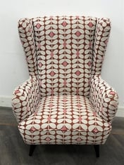 ORLA KIELY ALMA ARMCHAIR IN SIXTIES STEM SPICE FABRIC - RRP £849 (LOCATION A)