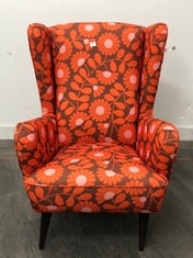 ORLA KIELY ALMA ARMCHAIR IN KIMONO PAPRIKA FABRIC - RRP £849 (LOCATION A)