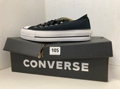 CONVERSE ALL STAR LOW PLATFORM WOMEN'S TRAINERS - BLACK/WHITE UK 6