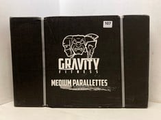 GRAVITY FITNESS MEDIUM PARALLETTES - BLACK