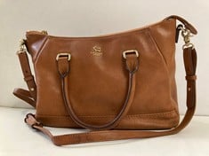 RADLEY LONDON WOMEN'S LEATHER TOTE BAG - LIGHT BROWN