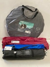 5 X ASSORTED CAMPING ITEMS TO INCLUDE PRO ACTION 5 MAN DOME TENT