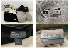 4 X ASSORTED ADULTS CLOTHING TO INCLUDE GREY CARHARTT LOOSE FIT LONG SLEEVE TSHIRT SIZE LARGE