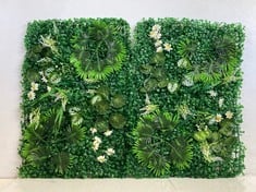 3 X BOXES OF ARTIFICAL PLANT WALL DECOR