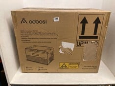 AOBOSI PORTABLE CAR REFRIGERATOR COOLER 30L IN BLACK AND ORANGE - RRP £189