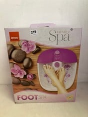 3 X ASSORTED MASSAGE ITEMS TO INCLUDE HOMEDICS BUBBLE MATT FOOT SPA