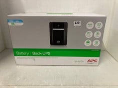 APC BATTERY BACK-UPS 650W 1200 VA DESKTOP INTERURPTABLE POWER SUPPLY - RRP £157