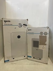 IGENIX 20L WHITE DEHUMIDIFIER AND IGENIX 12L WHITE DEHUMIDIFIER