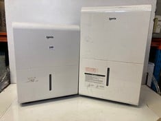 IGENIX 30L WHITE DEHUMIDIFIER AND IGENIX 50L WHITE DEHUMIDIFIER