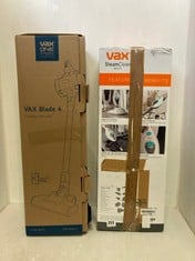 VAX STEAM CLEAN MULTI AND VAX BLADE 4 CORDLESS VACUUM MODEL NO - CLSV-B4KS