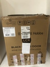 RUSSELL HOBBS LCK BLACK GLASS DOOR WINE COOLER WITH LOCK MODEL NO-RHGWC4B-LCK RRP- £195