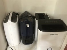 4 X ASSORTED DEHUMIDIFIERS TO INCLUDE DELONGHI NAVY BLUE MODEL NO-DEX216F