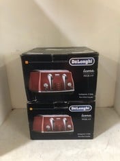 2 X DELONGHI ICONA MICALITE 4 SLICE TOASTERS