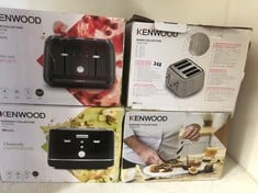 4 X ASSORTED KENWOOD TOASTERS TO INCLUDE DAWN COLLECTION 4 SLICE TOASTER