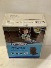 GRACO JUNIOR MAXI I-SIZE R129 BOOSTER CAR SEAT - MIDNIGHT