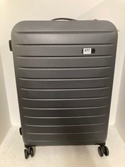 IT LUGGAGE LARGE HARD SHELL SUITCASE - DARK GREY