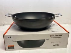 LE CREUSET TOUGHENED NON-STICK 32CM WOK-RRP £141